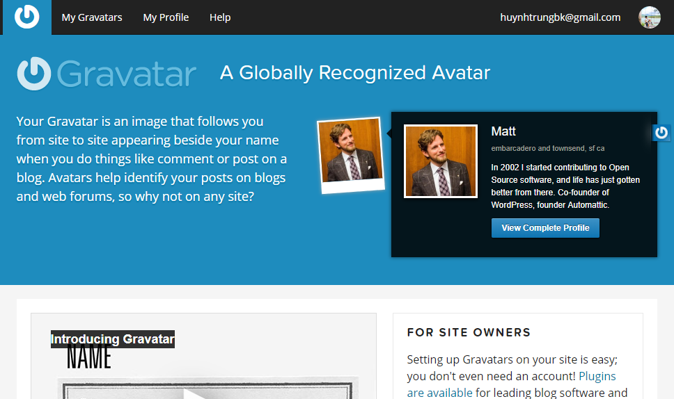 Tạo và sửa ảnh avatar trong WordPress với Gavatar